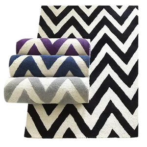 Meilleure vente de tapis de bain antidérapants haute efficacité absorbant l'eau solide écologique taille personnalisée fait à la machine coton salle de bain - Product Image 2