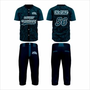 Tenues de baseball antibactériennes 100% polyester, séchage rapide, prix d'usine, kits de baseball OEM, ensembles de maillots de softball unisexes, devant - Product Image 5
