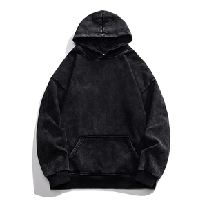Sudaderas con Capucha Personalizadas para Hombre, de Algodón 100%, Felpa, Corte Regular, Diseño Personalizado, Gruesas, Lavadas, para Invierno, Estilo Urbano, Venta al Por Mayor - Product Image 1