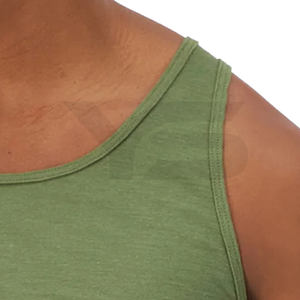 เสื้อกล้าม100% เข้ารูปกล้ามเนื้อแขนกุดสำหรับผู้ชายเสื้อลำลองระบายอากาศออกแบบโลโก้ได้ตามต้องการ - Product Image 4