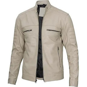 Nouvelle arrivée Veste d'hiver unisexe en cuir de haute qualité avec col montant Style streetwear Design personnalisable 2025 - Product Image 1