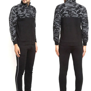Survêtements de jogging personnalisés brodés pour hommes, coupe ajustée, 100% coton, cargo, sweat-shirts et sweats à capuche pour hommes - Product Image 1