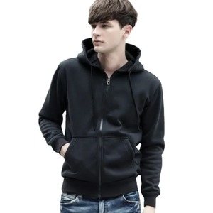 Sudadera informal para hombre, chaqueta con capucha de otoño con cremallera a la moda, Sudadera con capucha de Color sólido Unisex - Product Image 5