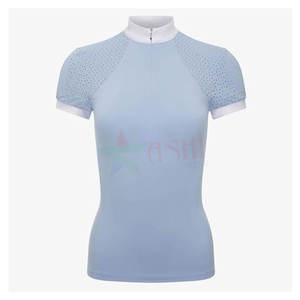 Nuevo diseño 2023, camisa de encaje ecuestre sin mangas para mujer, Tops, camisa de espectáculo de carreras - Product Image 4