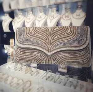 Luxe Bronze Beaded Embroidery Satin Envelope Clutch Imitation Pearl Vintage <b>Butterfly</b> Solid Complete Set Link Chain <b>Charm</b> Bag - Product Image 5