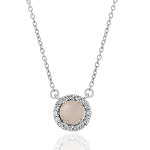 Joyería de moda de plata esterlina 925 Zirconia cúbica collar de mujer individual simple - Product Image 3