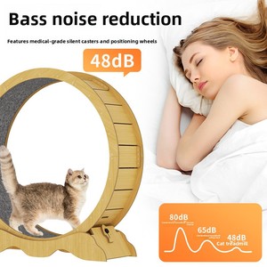 Pami Nouveau tapis roulant pour chat intelligent à affichage numérique ABS, roue silencieuse de grand diamètre pour le fitness des animaux de compagnie en intérieur - Product Image 4