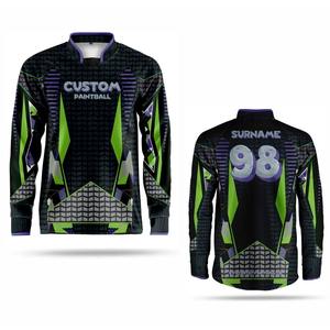 Maillot de paintball à manches longues pour les sports de plein air, maillot de paintball léger, chemise renforcée durable, maillot de sublimation - Product Image 5