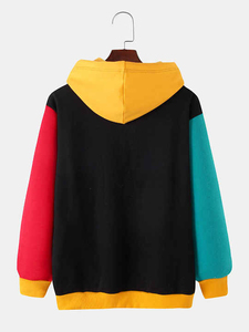 Sweat-shirts à capuche unisexes personnalisables avec logo, 100 % coton 380g, coupe ample, respirants, hiver, broderie 3D, teinture unie, pour hommes - Product Image 2