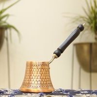 Cafetière turque en cuivre, cafetière grecque, arménienne, arabe, cuisinière, la plus épaisse, solide, martelée, gravée, grande capacité, thermique