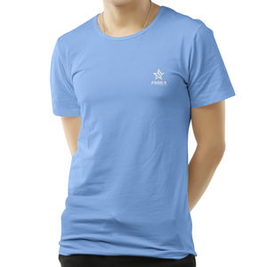 Vente en gros 100% coton t-shirt décontracté graphique tricoté t-shirt logo personnalisé impression numérique t-shirt surdimensionné hommes t-shirt pour hommes - Product Image 2