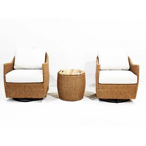 CH Factory-Canapé modulable élégant en rotin avec assise profonde et coussins de haute qualité - Product Image 3