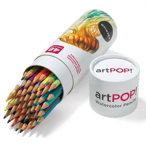 Wholesale Boxed Tube Colour Pencil Design Painting Watercolor Pencil Art Set