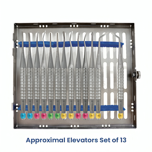 Juego de Elevadores Manuales de Alta Calidad para Extracciones Dentales, 13 Piezas, Agarre Ergonómico, Certificación CE, Instrumentos Surgiright - Product Image 2
