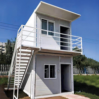 Maison Modulaire Économique Compacte 1 Chambre Salle de Bain Cuisine - Conteneur Pliant Structure Acier Galvanisé Appartement/Hôtel Kit Complet Rapide