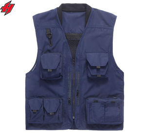 Chaleco multibolsillos para hombre, chaleco de utilidad de algodón y poliéster para exteriores, chaleco para caza, Camping, pesca, periodista - Product Image 1