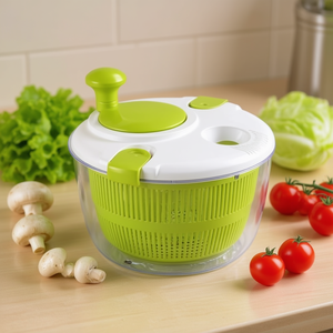 Amicasa JUMBO Escurridor de Ensaladas Blanco y Verde TF901 - Product Image 3