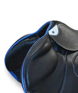 Selle en cuir pour l'équitation |   Selle de course professionnelle en cuir véritable pour cavaliers de saut, logo personnalisé - Product Image 3