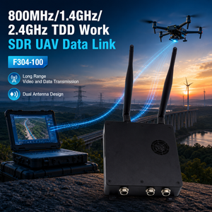 Module radio réseau ad-hoc sans fil 800 MHz/1,4 GHz/2,4 GHz longue portée 100 km pour transmission vidéo HD, <span class=keywords><strong>brouilleur</strong></span> de <span class=keywords><strong>drone</strong></span> pour DJI FPV - Product Image 1