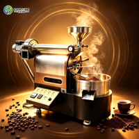 Équipement de torréfaction de café au gaz industriel avec contrôle numérique, machine à torréfier les grains de café