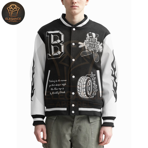Bon Fournisseur avec Impression de Logo Personnalisé 2026 Service OEM ODM Qualité Supérieure Vestes de Baseball Décontractées Style Universitaire pour la Vente en Gros - Product Image 3