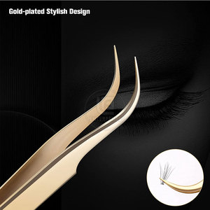 Pinces à épiler pour extensions de cils en acier inoxydable à pointe pointue de qualité supérieure, vente en gros OEM - Product Image 5