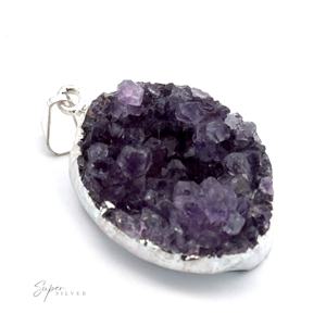 Amethyst <b>Geode</b> Pendant Loose Nature <b>Crystal</b> - Product Image 2