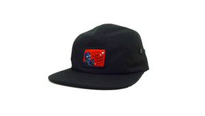 Estilo transpirable y deportivo, gorra de campamento de ala plana de 5 paneles con logotipo de parche tejido bordado personalizado al por mayor, proveedor hecho en Vietnam - Product Image 2
