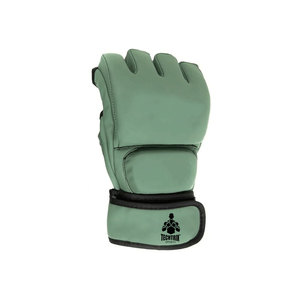 Guantes de MMA de Cuero PU Duraderos OEM, Antideslizantes, Absorbentes de Humedad, con Correa de Muñeca Ajustable para Gimnasio, Sparring, Artes Marciales, Logotipo Personalizado - Product Image 2