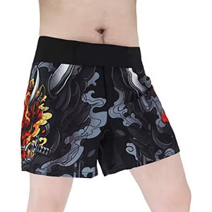 Alta calidad sublimación estiramiento corto artes marciales Muay Thai personalizado Mma pantalones cortos de boxeo para hombres precio barato OEM personalizado - Product Image 4
