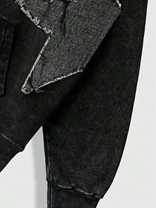 Sudadera Térmica para Hombre de Alta Calidad, Tejido Terry con Relieve y Bordado, Lavado Ácido, Corte Holgado, Invierno, Navidad, 100% - Product Image 3