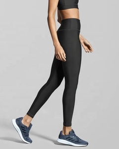 Latest Design Women Solid High Waist Compression Leggings Spandex/Polyester Fitness <b>Yoga</b> Workout <b>Pants</b> - Product Image 2