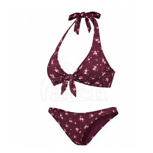 Hermoso Conjunto de Bikini de Dos Piezas para Mujer, Traje de Baño con Braguita de Corte Alto, Diseño Personalizado, Tela Elástica, para Piscina, Playa y Vacaciones - Product Image 2
