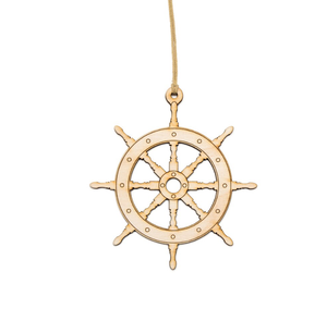 Roue de bateau-Ornement en bois-Roue de bateau pirate-Choisissez la meilleure roue de bateau nautique de qualité Décor fait à la main - Product Image 1
