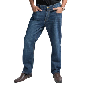 OEM High Quality Ripped <b>Jean</b> Pants Wholesale 100% Cotton <b>Men</b> Loose Fit Denim Pants - Product Image 4