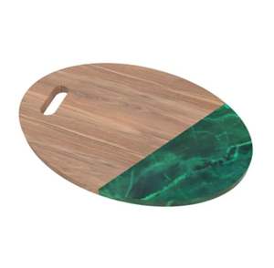 Planche à découper en bois artisanal de vente chaude avec bord coloré planche à découper en bois naturel personnalisée par l'artisanat indien - Product Image 4