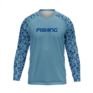 Sublimación personalizada transpirable hielo fresco ligero Anti-UV hombres manga larga pesca camisetas rendimiento sol camisas desgaste - Product Image 4