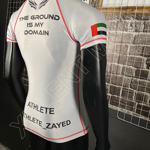 Sublimation Imprimé Spandex Bjj À Séchage Rapide Hommes Compression Chemise Top À Manches Longues Sport Baselayer Running Dry Rash Guard - Product Image 6