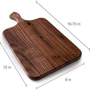 Planche à découper rectangulaire en bois d'acacia de conception et de forme traditionnelles pour hacher et couper - Product Image 5