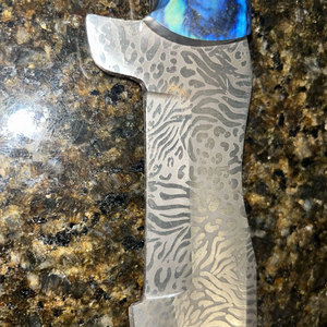 Cuchillo de Supervivencia de Acero de Damasco Hecho a Mano, Hoja Fija, para Actividades al Aire Libre, Bushcraft, Camping y Caza, Full Tang - Product Image 4