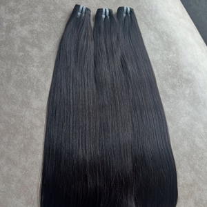 Mejores Paquetes de Cabello Remy Virgen Camboyano Liso Natural con Doble Trama a Máquina, Sin Procesar, de Donante Único, Todos los Colores - Product Image 2