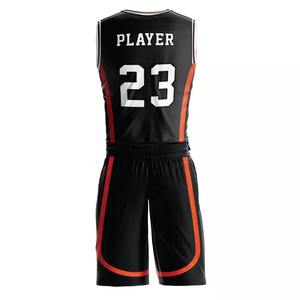 Ensemble de maillot de basket-ball d'été pour hommes pour les matchs compétitifs, maillot et short personnalisables, design respirant pour les tournois et l'entraînement - Product Image 5
