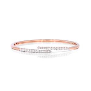 Round Diamond Luxurious Adjustable <b>Bangle</b> - Product Image 2