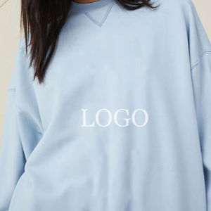 Custom Logo Casual Fall Winter Women Pullover Loose <b>Sweatshirt</b> Fashion Puff Printing Oversized Crew Neck <b>Sweatshirt</b> - Product Image 4
