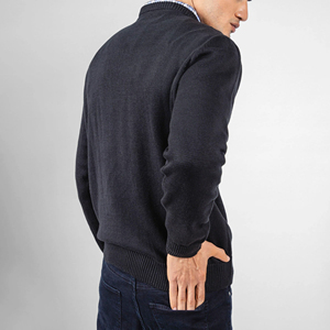 Respirant laine/coton tricoté à la main hiver mince mode Logo pull pour hommes à manches longues tricoté nouveau Design - Product Image 3