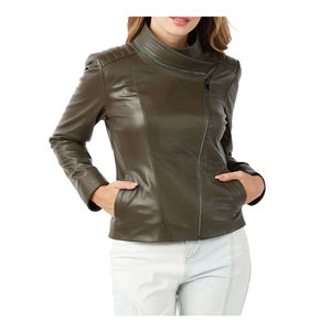 Chaqueta de Piel de Cordero Suave e Informal para Mujer, Estilo Urbano, Cómoda, Impermeable, Resistente al Viento, Ecológica, Moderna, de Nailon - Product Image 3