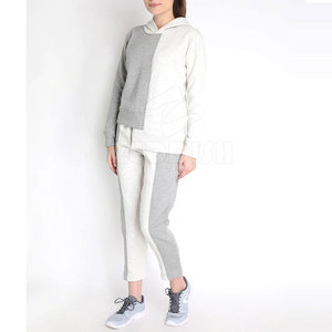 Bajo MOQ Diseño personalizado Invierno Mujer Chándales Sólido Casual Uso al aire libre Color personalizado Cuello alto 100% Chándal de algodón - Product Image 6