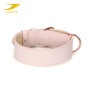 <span class=keywords><strong>Collar</strong></span> de perro de cuero rosa de diseño de moda de alta calidad - Product Image 2