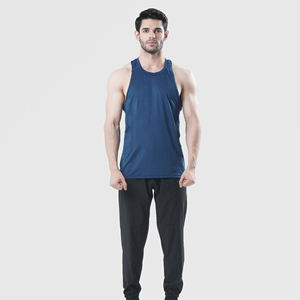 2025 nuevo diseño de alta calidad personalizado 100% algodón entrenamiento gimnasio camiseta sin mangas para hombres ropa deportiva transpirable con decoración de botones - Product Image 6