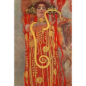 Póster de Hygieia de Gustav Klimt, estilo Art Déco, decoración de pared en lienzo - Product Image 3